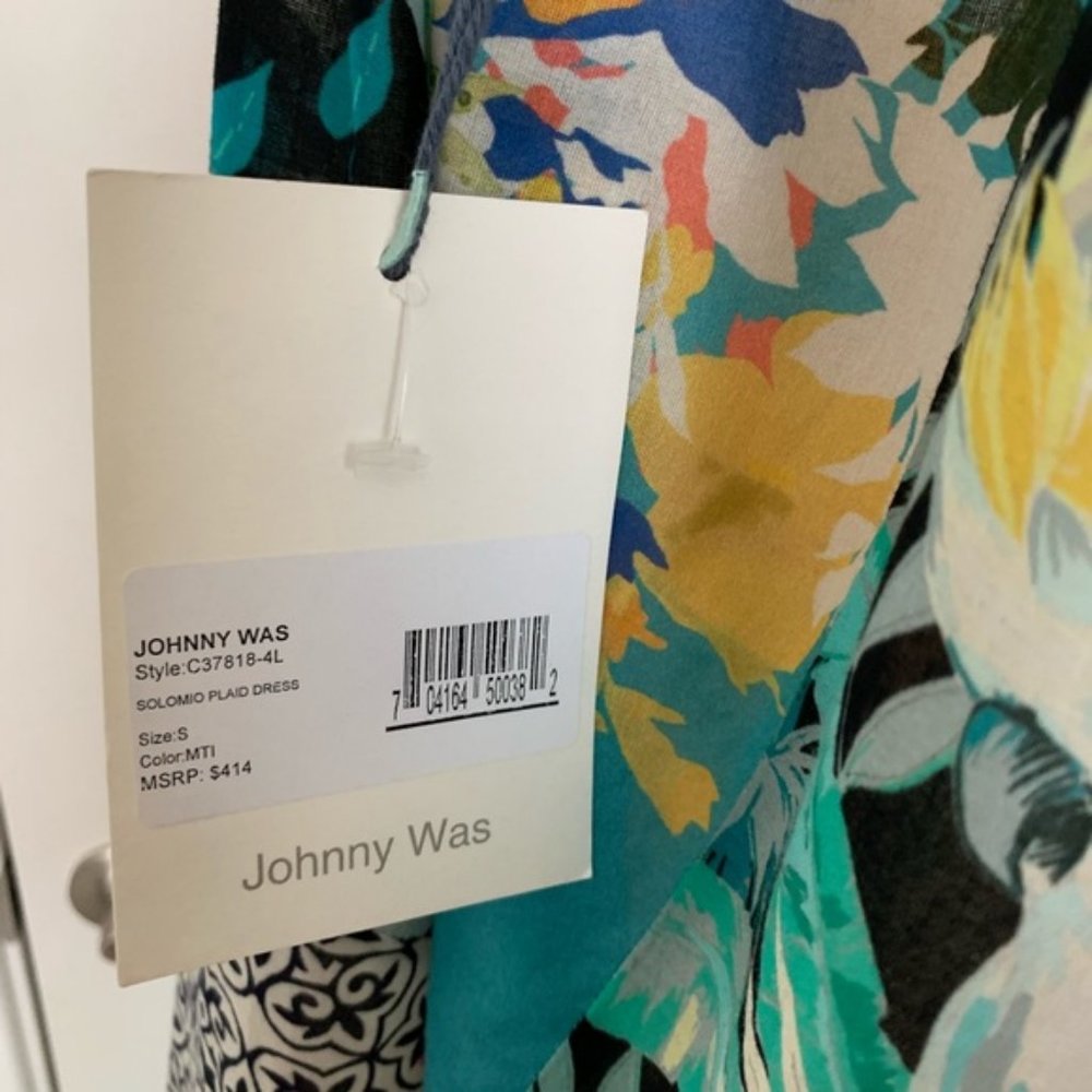 Johnny Was Solomio Plaid Patchwork Maxi Dress - Picture 6 of 6